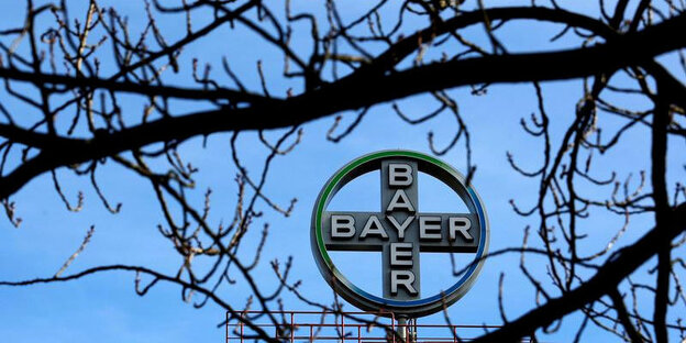 Ein Bayer-Symbol zwischen Ästen