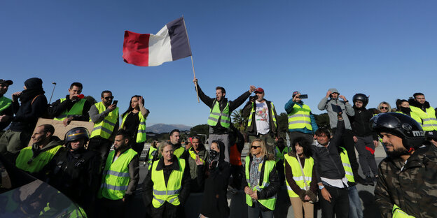 Protest der gelben Westen in Frankreich
