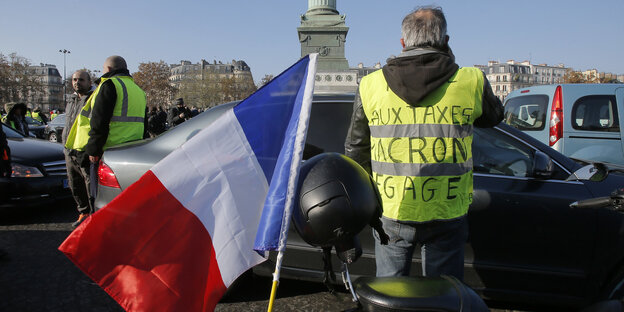 Straßenblockaden gegen höhere Spritpreise in Frankreich