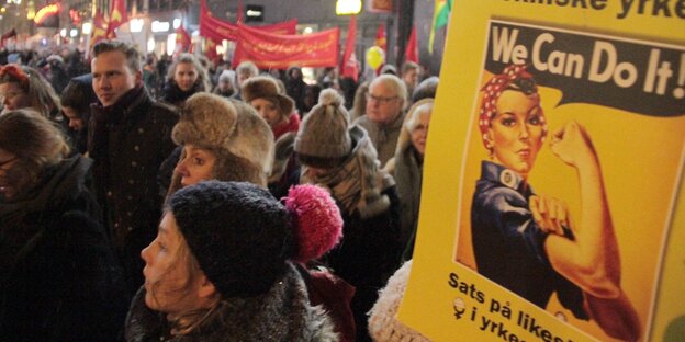 Demonstration zum Internationalen Frauentag 2017 in Oslo