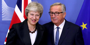 Theresa May und Jean-Claude Juncker