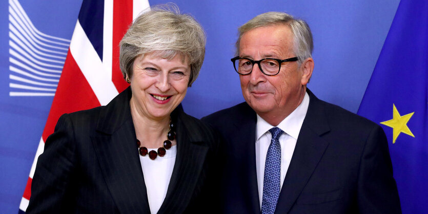 Theresa May und Jean-Claude Juncker