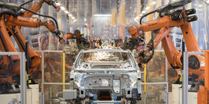 VW-Produktionshalle: Karrosseriewerk