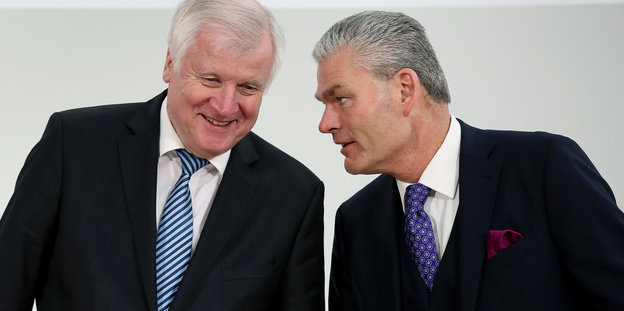 Bundesinnenminister Horst Seehofer und Sachsen-Anhalts Innenminister Holger Stahlknecht