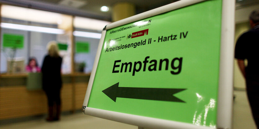 Schild Jobcenter