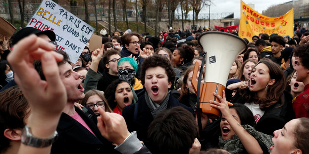 Studenten- und Schülerprotest am Freitag in Paris