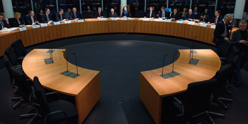 Eine Sitzung im Bundestag