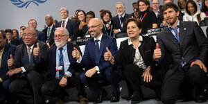 Teilnehmerinnen und Teilnehmer der Klimakonferenz