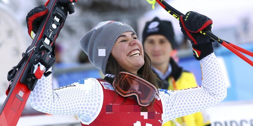 Die italienische Skifahrerin Nicol Delago beim Ski-Weltcup in Val Gardena, italien