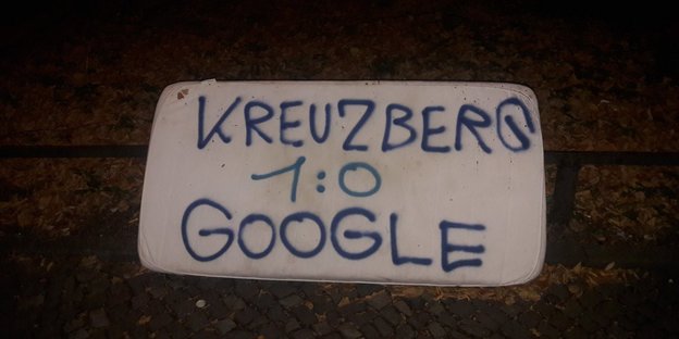 Gesprayter Slogan Kreuzberg 1 Google 0
