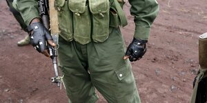 Ein Soldat im Kongo