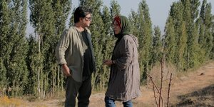 Jafar Panahi mit Schauspielerin Behnaz Jafari