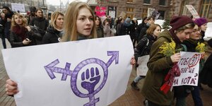 Marsch von FeministInnen gegen sexuelle Gewalt am 8. März vergangenen Jahres in Kiew