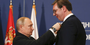 Wladimir Putin und Aleksandar Vucic