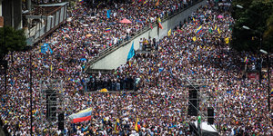 Menschenmassen in Venezuela