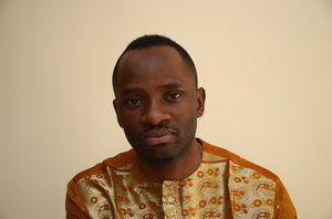 Ein Mann, Chike Ukaegbu, Präsidentschaftskandidat in Nigeria