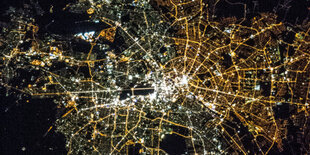 Berlin von der ISS aus fotografiert