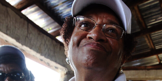 Porträt-Foto der früheren Präsidentin Liberias, Ellen Johnson-Sirleaf.