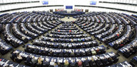 Das europäische Parlament von oben
