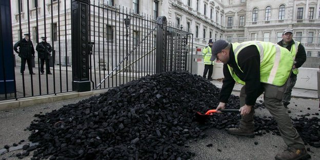Kohleprotest von Greenpeace in London