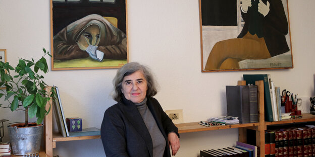 Die Schriftstellerin Barbara Honigmann Anfang 2019 in ihrer Wohnung in Straßburg.