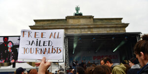 Demo am 03.05.2017 in Berlin für Journalisten in Haft