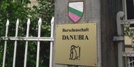 Die Pforte des Hauses der Danubia-Burschenschaft in München