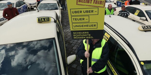 Taxifahrer streiken