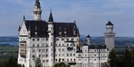 Fotoansicht des Schloss Neuschwanstein in Bayern