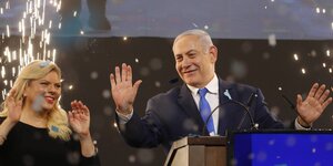 Herr und frau Netanjahu