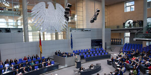Sitzung mit Parlamentariern im Bundestag