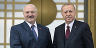 Präsident Erdogan und sein weißrussischer Amtskollege Alexander Lukaschenko