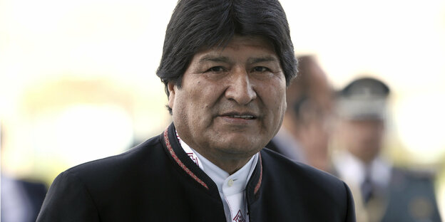 Der bolivianische Präsiden Evo Morales im Porträt