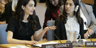 Amal Clooney und Nadia Murad bei den UN