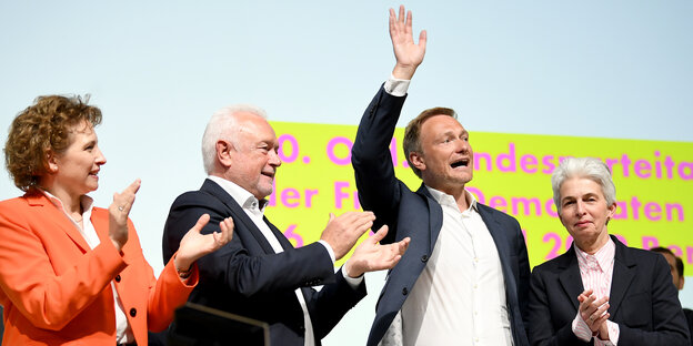 Die FDP-Spitze beim Parteitag