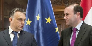 Viktor Orban und Manfred Weber