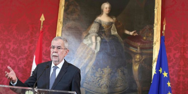 Österreichs Bundespräsident spricht zur Kolitionskrise