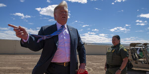 US-Präsident Donald Trump besucht die Grenzregion zwischen den USA und Mexiko.