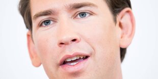 Sebastian Kurz in Nahaufnahme