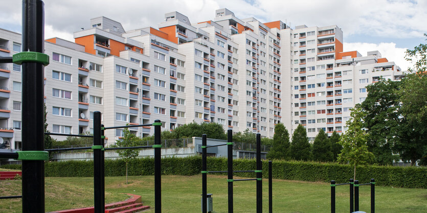 Hochhäuser im Stadtteil Osterholz-Tenever in Bremen.