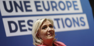 Marine Le Pen bei einem Auftritt im April in Straßburg