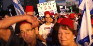 Blick auf einen Demonstrationszug