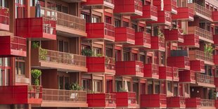 Ein rotes Haus in Berlin-Schöneberg