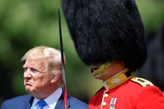 US-Präsident Donald Trump ist zu Besuch bei der Queen.