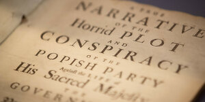 "Conspiracy": Detail aus einem alten englischem Flugblatt