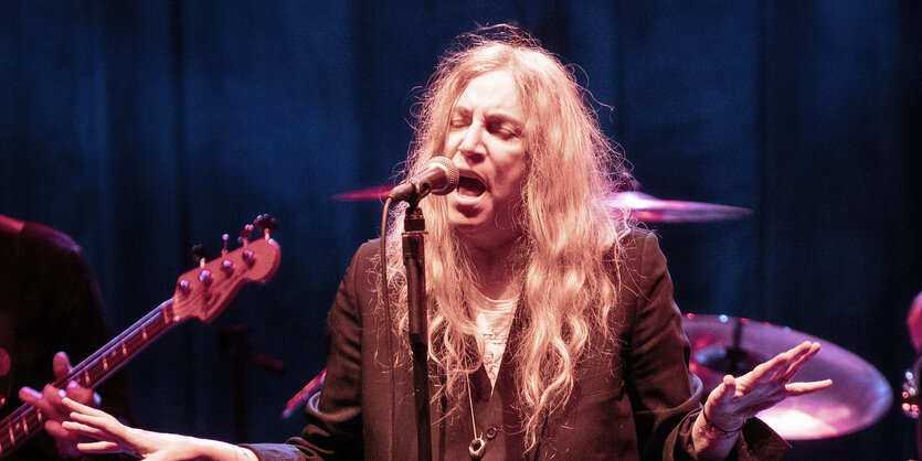 Patti Smith bei einem Konzert im Orpheum Theater in Boston