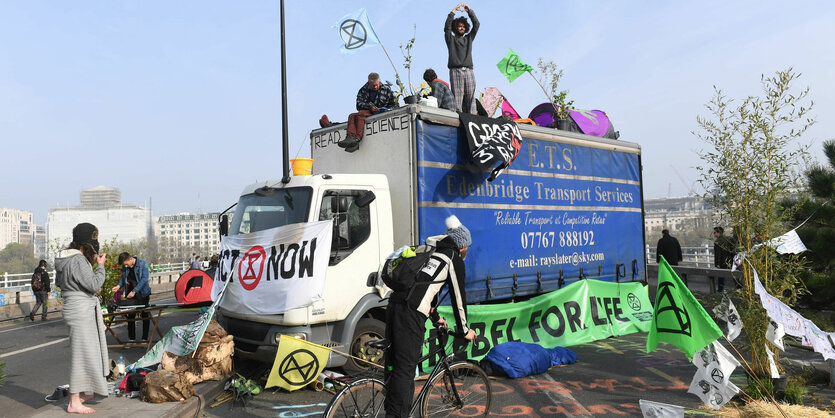 Klimaaktivisten in London