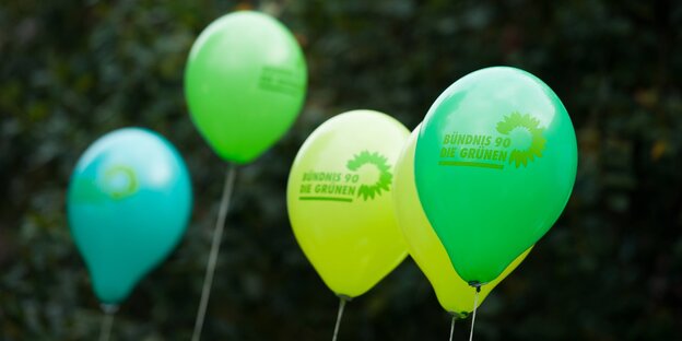 Luftballons der Grünen