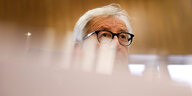 Der halbe Kopf von EU-KOmmissionspräsident Jean-Claude Juncker