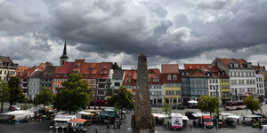 Wolken über Erfurt